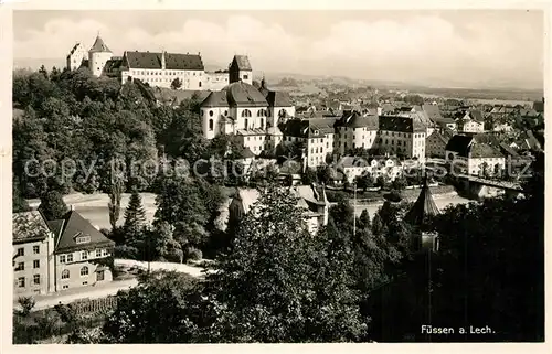 AK / Ansichtskarte Fuessen_Allgaeu Stadt und Schloss Fuessen Allgaeu