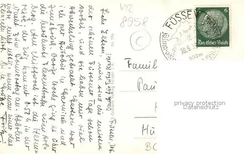 AK / Ansichtskarte Fuessen_Allgaeu Panorama Fuessen Allgaeu