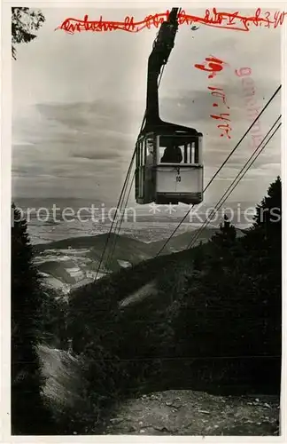 AK / Ansichtskarte Schauinsland mit Schauinsland Schwebebahn Schauinsland