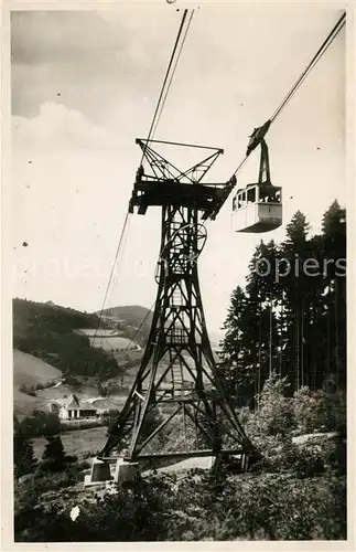 AK / Ansichtskarte Freiburg_Breisgau Schwebebahn auf den Schauinsland Freiburg Breisgau