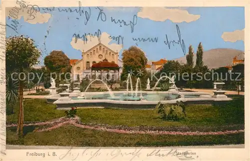 AK / Ansichtskarte Freiburg_Breisgau Stadtgarten Freiburg Breisgau