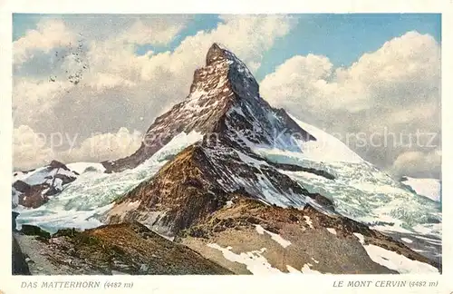 AK / Ansichtskarte Zermatt_VS Das Matterhorn Zermatt_VS