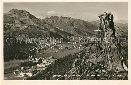 AK / Ansichtskarte St_Moritz_GR Blick vom Hahnensee St_Moritz_GR