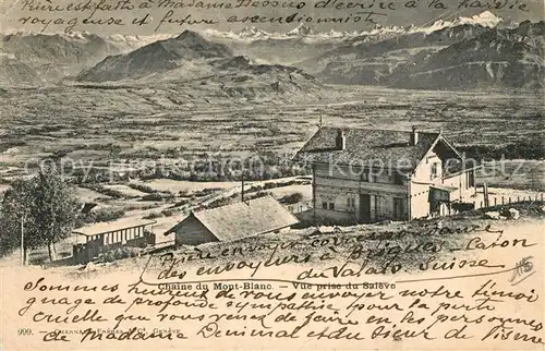 AK / Ansichtskarte Mont_Blanc Vue prise du Saleve Mont_Blanc