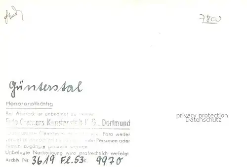 AK / Ansichtskarte Guenterstal_Freiburg Fliegeraufnahme Guenterstal_Freiburg