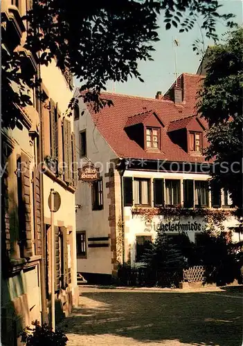 AK / Ansichtskarte Freiburg_Breisgau Insel mit Sichelschmiede Freiburg Breisgau