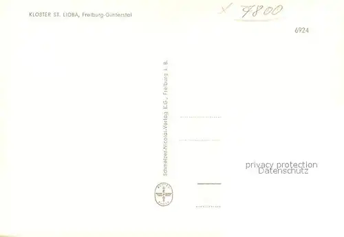 AK / Ansichtskarte Guenterstal_Freiburg Kloster St Lioba Altar Guenterstal_Freiburg