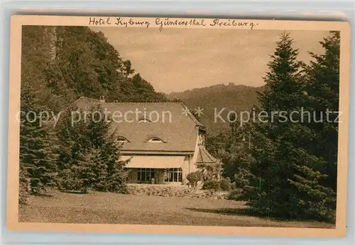 AK / Ansichtskarte Guenterstal_Freiburg Hotel Kyburg Guenterstal_Freiburg