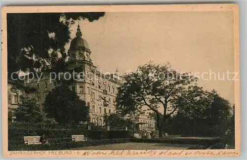 AK / Ansichtskarte Freiburg_Breisgau Zaehringerhof Freiburg Breisgau