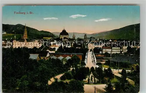 AK / Ansichtskarte Freiburg_Breisgau Stadtblick Freiburg Breisgau