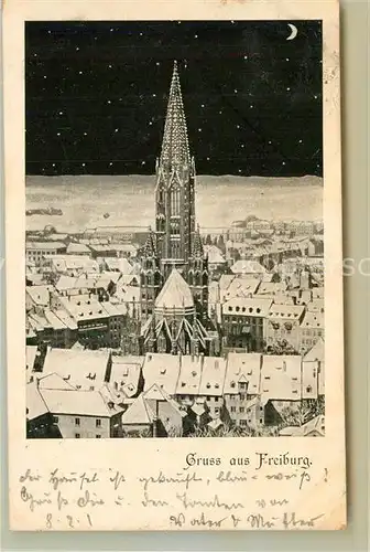 AK / Ansichtskarte Freiburg_Breisgau Muenster Freiburg Breisgau