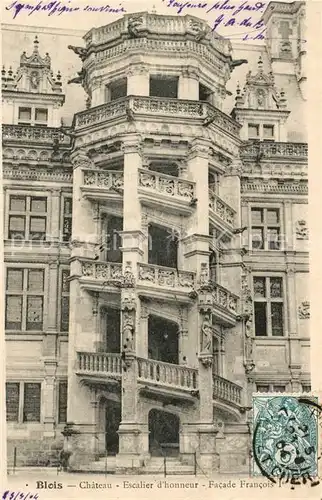 AK / Ansichtskarte Blois_Loir_et_Cher Schloss Blois_Loir_et_Cher