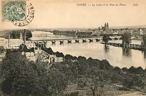 AK / Ansichtskarte Tours_Indre et Loire Pont de Pierre Tours Indre et Loire