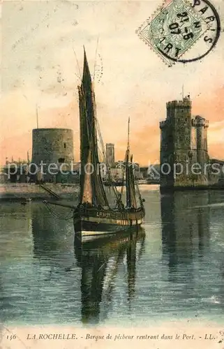 AK / Ansichtskarte Rochelle_Charente Maritime_La Fischerboot Hafen Rochelle_Charente Maritime