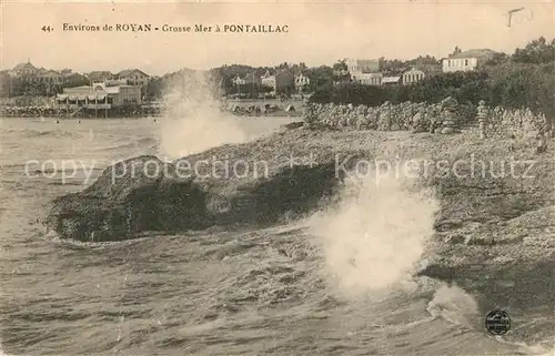 AK / Ansichtskarte Royan_Charente Maritime Brandung Felsen Royan Charente Maritime