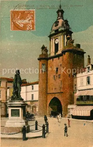 AK / Ansichtskarte Rochelle_Charente Maritime_La Statue Duparre Turm Rochelle_Charente Maritime