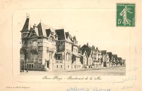 AK / Ansichtskarte Paris Plage Boulevard de la Mer Paris Plage