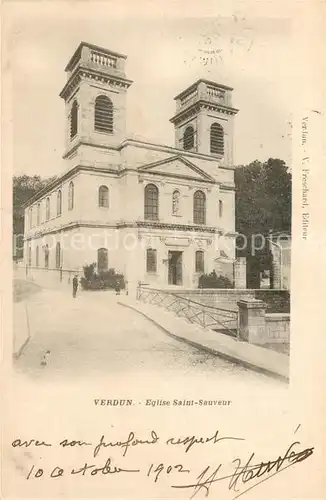 AK / Ansichtskarte Verdun_Meuse Eglise Saint Sauveur Verdun Meuse