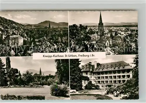 AK / Ansichtskarte Guenterstal_Freiburg Kneipp Kurhaus St Urban Muenster Panorama Guenterstal_Freiburg