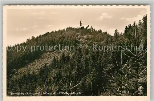 AK / Ansichtskarte Freiburg_Breisgau Hoernleberg mit Wallfahrtskapelle Freiburg Breisgau