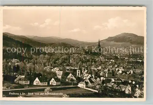 AK / Ansichtskarte Freiburg_Breisgau Blick von der Eichhaldestrasse Freiburg Breisgau
