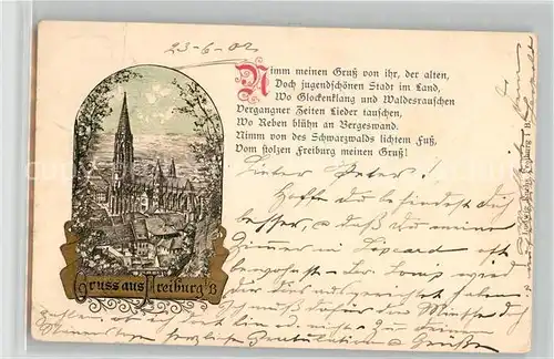 AK / Ansichtskarte Freiburg_Breisgau Muenster Freiburg Breisgau