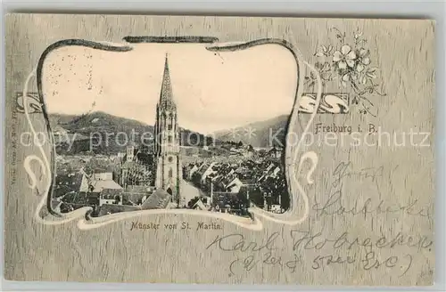 AK / Ansichtskarte Freiburg_Breisgau Muenster von St Martin Freiburg Breisgau