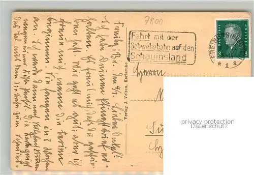 AK / Ansichtskarte Guenterstal_Freiburg Panorama mit Sanatorium Rebhaus Guenterstal_Freiburg