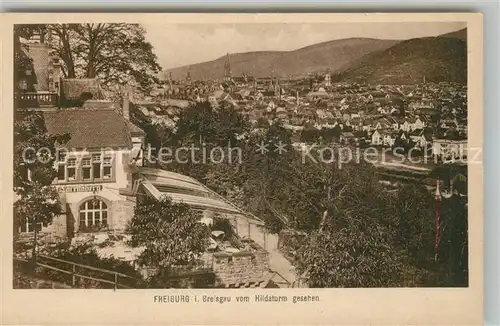 AK / Ansichtskarte Freiburg_Breisgau Blick vom Hildaturm Freiburg Breisgau