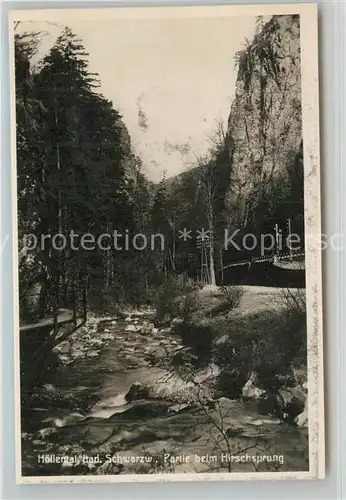 AK / Ansichtskarte Hoellental_Schwarzwald Partie beim Hirschsprung Hoellental_Schwarzwald