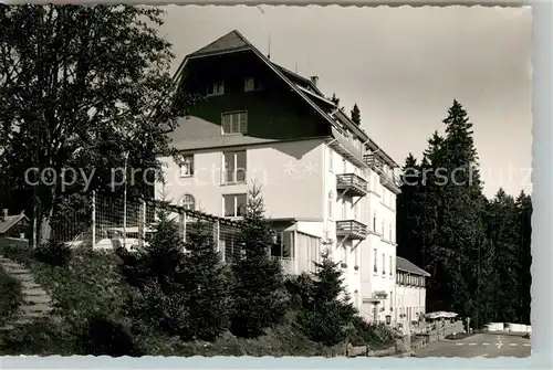 AK / Ansichtskarte Schauinsland Waldhotel am Notschrei Schauinsland