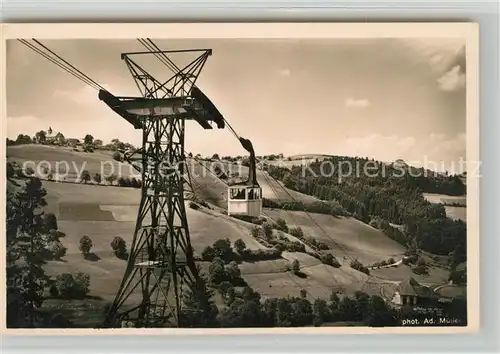 AK / Ansichtskarte Freiburg_Breisgau Schwebebahn auf den Schauinsland Freiburg Breisgau