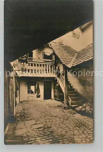 AK / Ansichtskarte Freiburg_Breisgau Hof der ehem Haeuser zur Wasserstelze Freiburg Breisgau