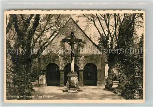 AK / Ansichtskarte Freiburg_Breisgau Alter Friedhof Freiburg Breisgau