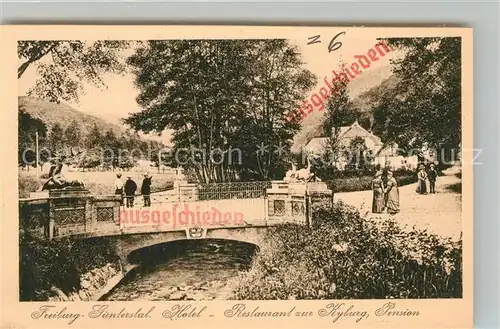 AK / Ansichtskarte Guenterstal_Freiburg Hotel Restaurant Kyburg Guenterstal_Freiburg