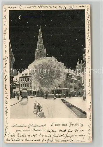 AK / Ansichtskarte Guenterstal_Freiburg Oberlinden mit Muenster Guenterstal_Freiburg