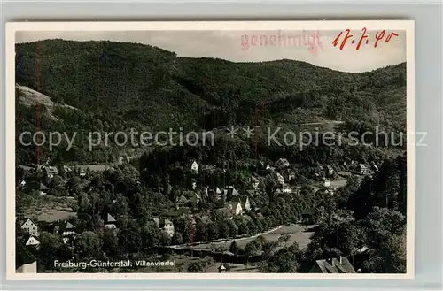 AK / Ansichtskarte Guenterstal_Freiburg Villenviertel Guenterstal_Freiburg