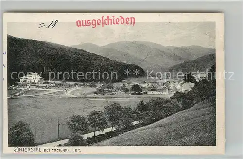 AK / Ansichtskarte Guenterstal_Freiburg Waldhotel Kyburg Guenterstal_Freiburg