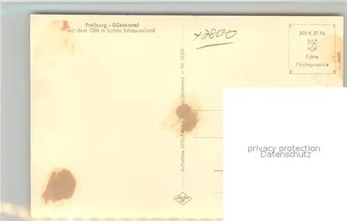 AK / Ansichtskarte Guenterstal_Freiburg mit Schauinsland Guenterstal_Freiburg