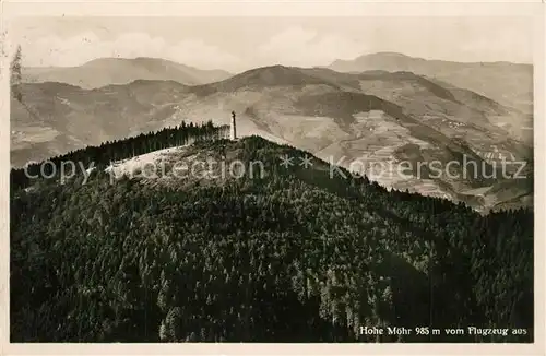 AK / Ansichtskarte Schopfheim Hohe Moehr Aussichtsturm Fliegeraufnahme Schopfheim