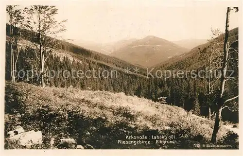 AK / Ansichtskarte Riesengebirge Landschaftspanorama Elbgrund Riesengebirge