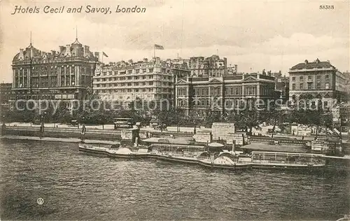 AK / Ansichtskarte London Hotels Cecil and Savoy London