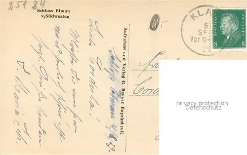 AK / Ansichtskarte Elmau Schloss Elmau