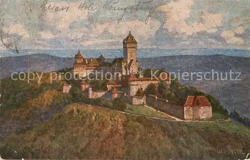 AK / Ansichtskarte Haut Koenigsbourg_Hohkoenigsburg Kuenstlerkarte Haut Koenigsbourg
