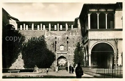 AK / Ansichtskarte Milano Castello Sforzesco Milano