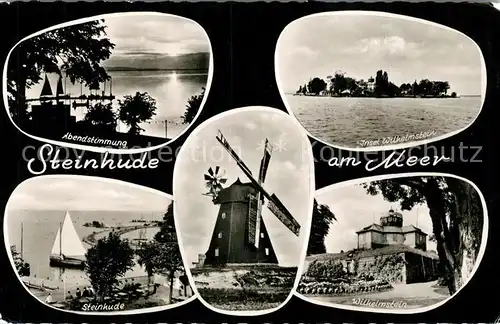 AK / Ansichtskarte Steinhude Windmuehle Wilhelmstein  Steinhude