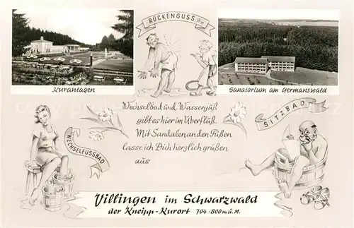 AK / Ansichtskarte Villingen Schwenningen Kuranlagen Sanatorium am Germanswald  Villingen Schwenningen