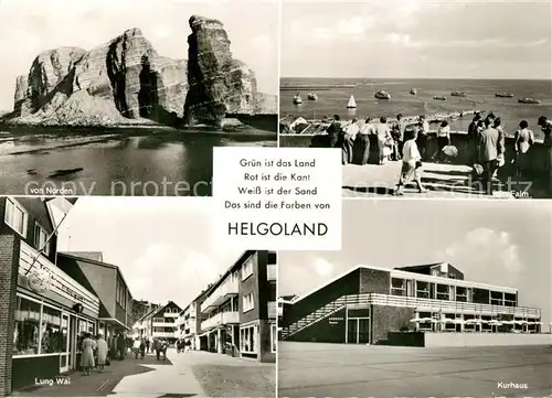 AK / Ansichtskarte Helgoland Lung Wai Kurhaus  Helgoland