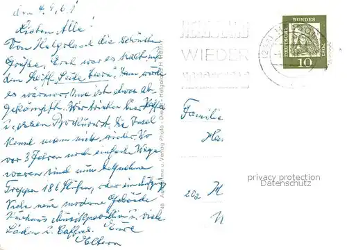 AK / Ansichtskarte Helgoland Lung Wai Kurhaus  Helgoland