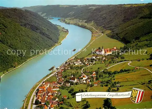 AK / Ansichtskarte Engelhartszell_Donau_Oberoesterreich Fliegeraufnahme  Engelhartszell_Donau